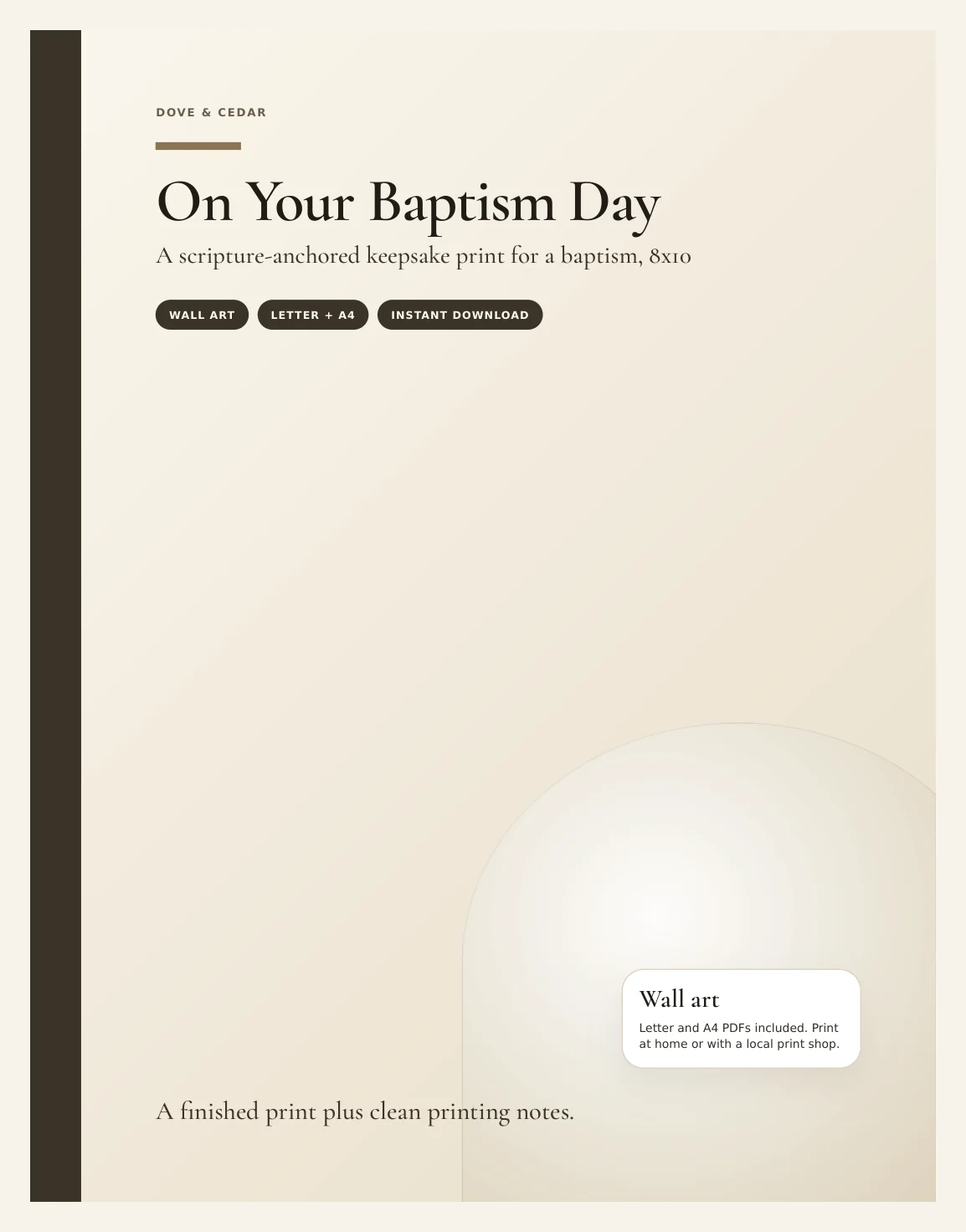 On Your Baptism Day — Preview page 1