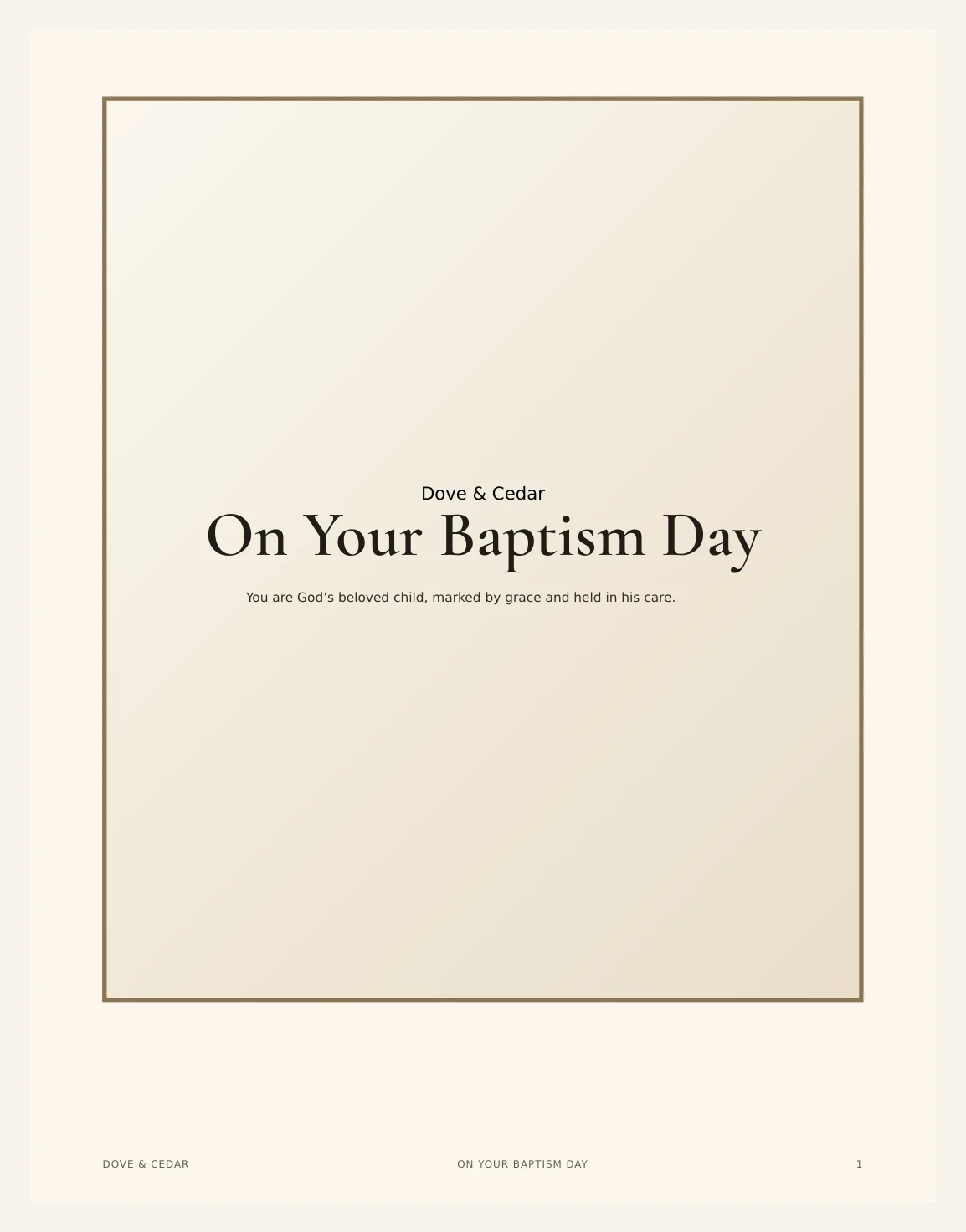 On Your Baptism Day — Preview page 2