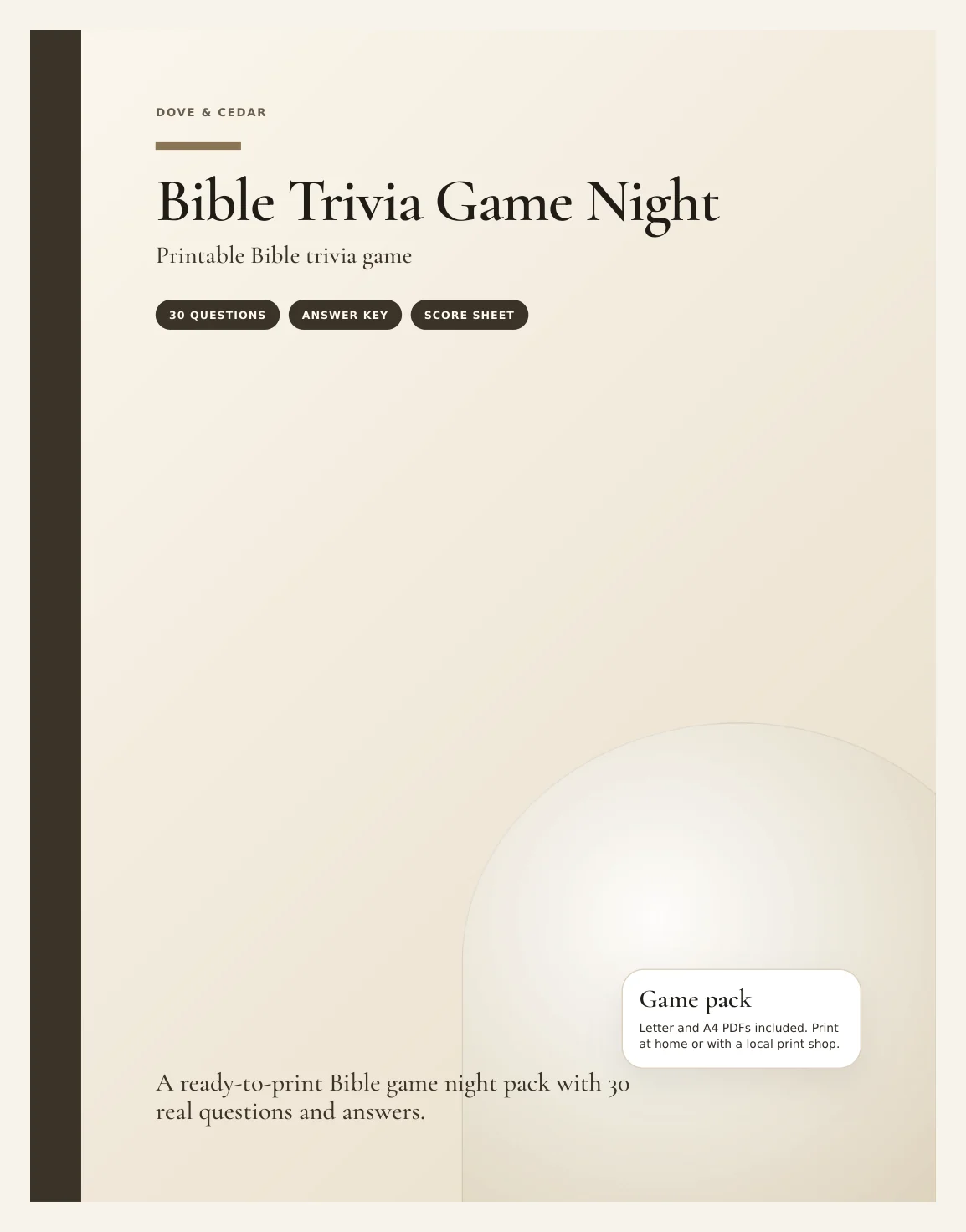 Bible Trivia Game Night — Women of the Bible Edition — Preview page 1