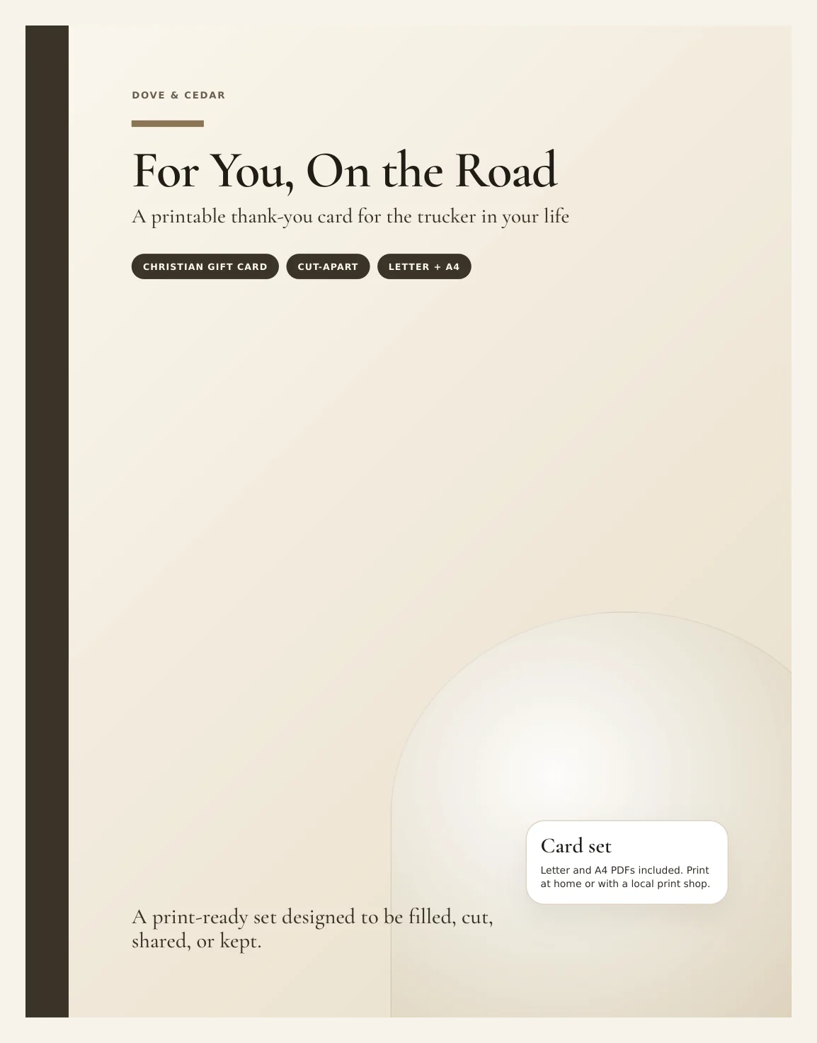 For You, On the Road — Preview page 1